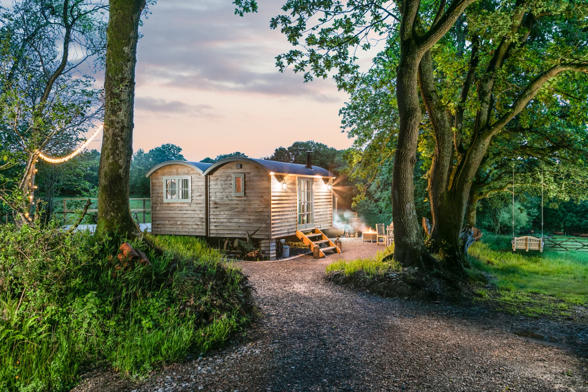 Dimpsey shepherd hut on the farm
